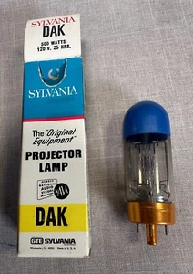 MAI USATO! Lampada Proiettore Sylvania Blu Top - DAK - 120 V 500 Watt - USA - Foto 1 di 6