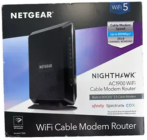 🌹NETGEAR Nighthawk AC1900 4 Wireless-Wi-Fi 802.11i ac Router - C7000-100NAS - Zdjęcie 1 z 5