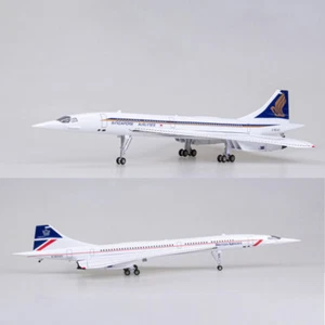 1/125 Maßstab extra groß Singapur & britische Concorde Flugzeug Modellflugzeug zu - Bild 1 von 6