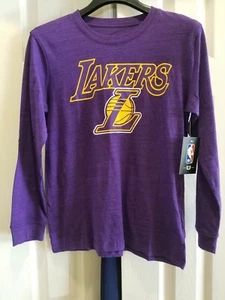 Los Angeles Lakers Long Sleeve T-Shirt Size Youth L 14-16 - Picture 1 of 4