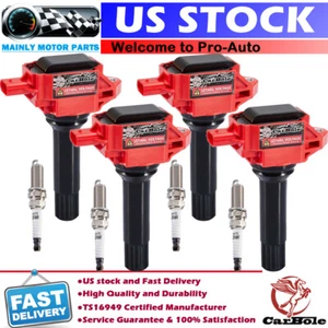 4 Pack Ignition Coil & Spark Plug for Subaru Forester Impreza Legacy Scion FR-S - Picture 1 of 15
