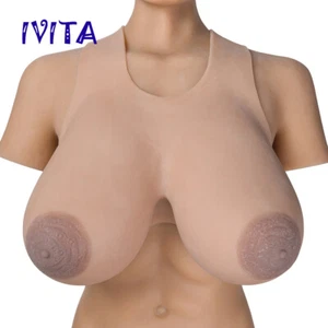 21XL Super Large Areola Silicone Forme Seno Drag Queen CD TG Tette Finte - Foto 1 di 9