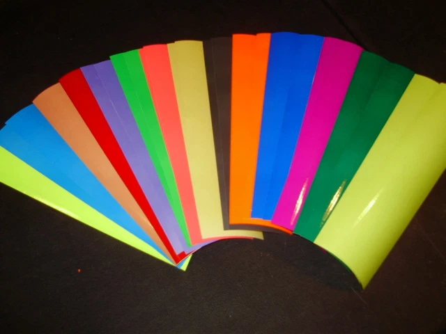 THE FISHING LURE TAPE COMPANY 3" x 12" 2 pack PRO AM Transparent Fishing Lure Tapes in 15 Colors