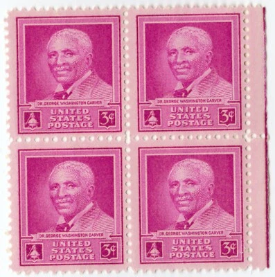 Scott #953 Dr. George Washington Carver Block of 4 Stamps - MNH - Image 1 of 2