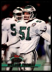 1993 STADIUM CLUB WILLIAM THOMAS PHILADELPHIA EAGLES #418