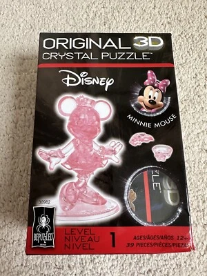 Quebra-cabeça de cristal 3D original Disney Mickey Mouse, BePuzzled - Nível 1 - Idades 12+ - Imagem 1 de 3