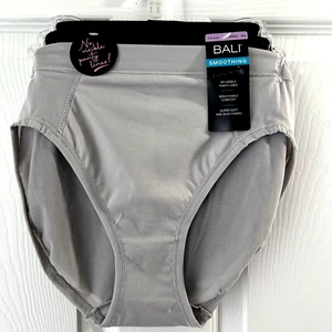 NEW Bali 3 Pairs One Smooth Ultra Light Hi-Cut Panties M/6 Multi-Color DFMEH3 - Picture 1 of 3