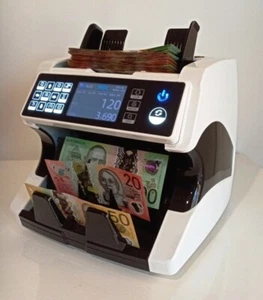AUSTRALIAN MONEY COUNTER GENUINE AUSCOUNT COMMERCIAL AUS1500 white H/DUTY - Picture 1 of 2