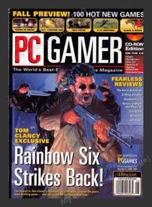 PC Gamer June 1999 Vol 6 #6 Featuring "Rainbow Six" Magazine Front COVER ONLY - Picture 1 of 1