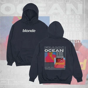 Frank Ocean Blonde Inspired Unisex Hoodie, Frank Ocean Navy Hoodie, Blonde Hoodie - Bild 1 von 7