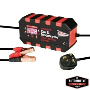 Cargador de batería inteligente totalmente automático inteligente para bicicleta de coche de 10 amperios 6v 12v - Imagen 1 de 3