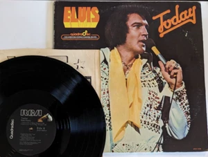 Elvis Presley Today Quad Quadradisc 1s/1s LP Black Label 1977 APD1-1039 - Picture 1 of 23