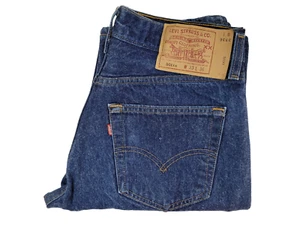 Vintage Levis 501 xx Blue Straight Leg Jean Men's Fit 31x33 (33x36) USA 90's - Picture 1 of 13
