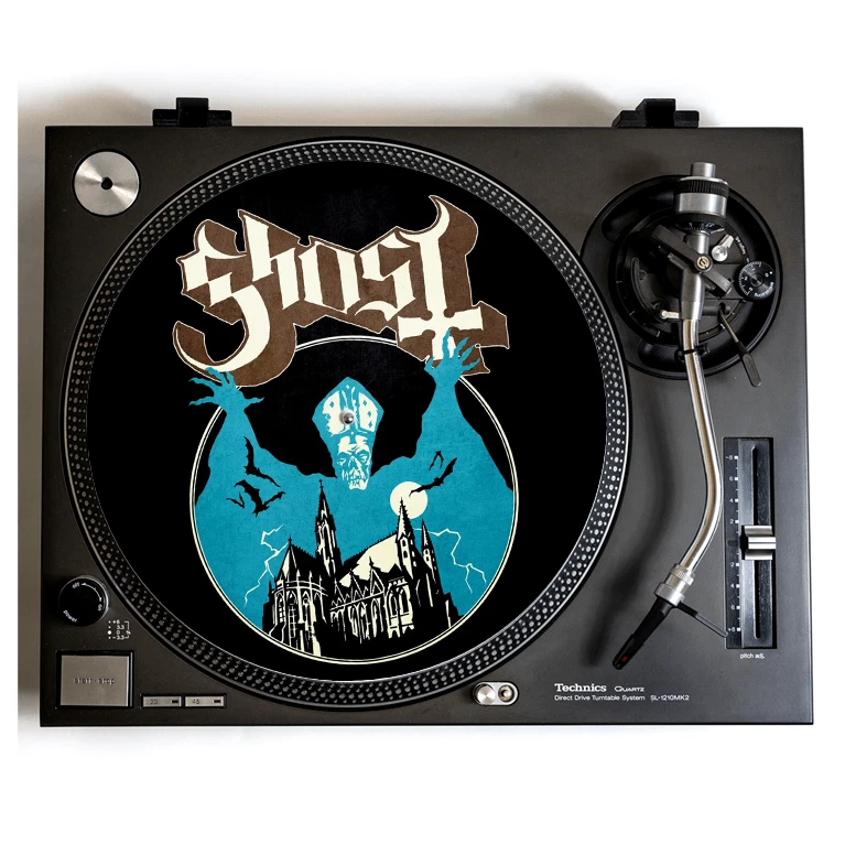 GHOST Turntable Slipmat for Vinyl Records 12" DJ Slip Mat heavy metal vinyls - Image 1 of 1
