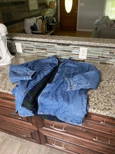 Vintage Wolverine Jeanshemd Jacke Größe XXL kariert Fleece Flanell gefüttert - hervorragender Zustand - Bild 1 von 10