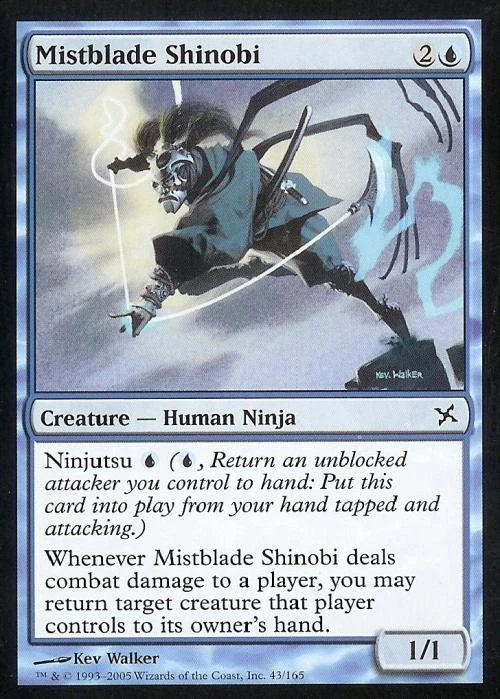 MTG English Mistblade Shinobi NM Foil Betrayers of Kamigawa - Image 1 of 1