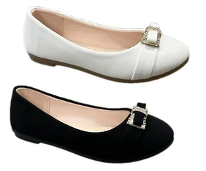 NEW Kids Girl Dress Princess Flat Shoes Casual Slip On Wedding Party - Picture 1 of 7