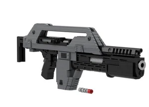 Aliens M41A Pulse Rifle aus Klemmbausteinen (MOC) Bekannt aus dem Film Aliens 2 - Bild 1 von 15
