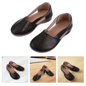 Atmungsaktive Freizeit Sandalen für Damen - elegante geschlossene Schuhe minimalistisch - Bild 1 von 9