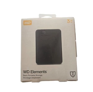 WD ELEMENTS - Portable Hard Disk - 3TB 2,5" SATA 3000 GB - USB 3.0 WDBU6Y0030BB - Afbeelding 1 van 10