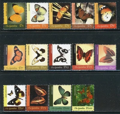 GAMBIA 2920-29B SG4831-44 MNH 2005 Butterflies Definitive set of 14 CV$43 - image 1 of 2