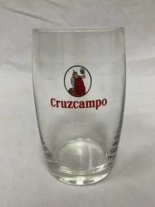 1 Vintage Cruzcampo Tasting Glass Beer Barware Advertising Spanish Beer - Picture 1 of 4