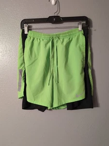 Nike Dri-FIT ADV Aeroswift Men’s Running Shorts Small Green Black DX0841-313 - Picture 1 of 11