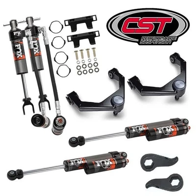 CST Suspension 20-25 Chevy GMC 2500 / 3500HD Stage 3 Leveling Kit w/ Fox 2.5 Res Foto 1 de 4