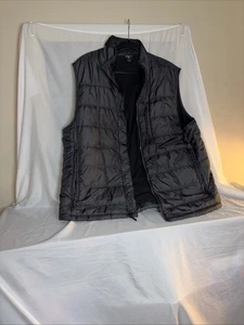 Solaris Vest Adult Large Black Full Zip Pockets Outdoor Casual Mens - Picture 1 of 4