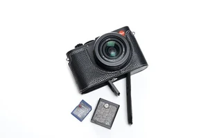 Handmade Genuine Real Leather Camera Case Bag Cover for Leica D-LUX8 - Picture 1 of 48
