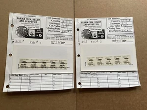 US Transportation PNC MNH #2133+2133A =PNC#1 +PNC#2 +Old Dealer Auction Sheets - Picture 1 of 1