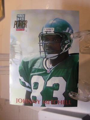1992 Pro Set Power Football #324 - Johnny Mitchell RC - New York Jets  92-1215 - Image 1 of 2