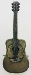 Gürtelschnalle Gitarre sechs 6 Saiten Akustik 1979 Indiana Metallhandwerk Vintage L70 - Bild 1 von 4