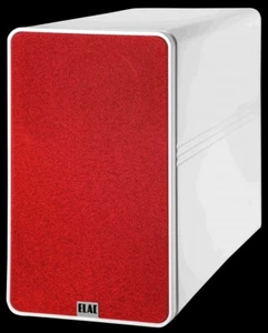 ELAC fabric cover for BS 312.2 elegant white red 1 pair - Picture 1 of 2
