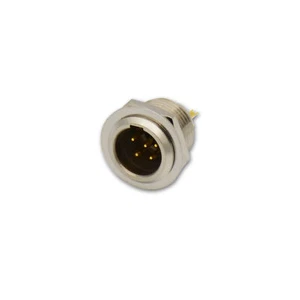 Panel Mount Mini XLR 5 Pin Male Connector for Audio Equipment - Picture 1 of 7