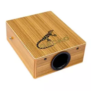 Cajon Gecko Traveling Drum Wood Percussion String Cajon w/Bag - Picture 1 of 6