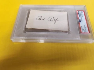 ROTER ROLFE SIGNIERTER SCHNITT PSA DNA ZERTIFIZIERT NEW YORK YANKEES PLATTE - Bild 1 von 7