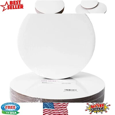 10" Round White Cake Circle Boards - Sturdy Disposable Cake Trays, 25 Pack - Image 1 of 4