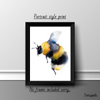 BUMBLE BEE  A4 PRINT PICTURE POSTER WALL ART HOME DECOR UNFRAMED GIFT NEW
