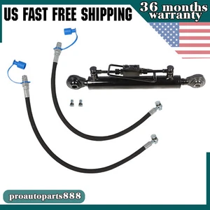New Hydraulic Top Link 1-1 With Locking Block 20 7/8”-31 7/8” With 2X Hose US - Picture 1 of 9