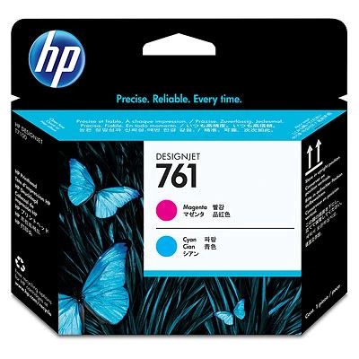 HP 761 CH646A Magenta Cyan Printhead Designjet T7100
