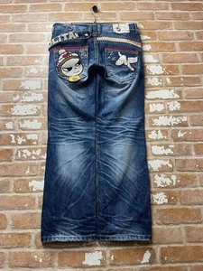 Yoshitomo Nara LOLITA JEANS Pants Red Size M Women Embroidery Patch Used - Picture 1 of 14