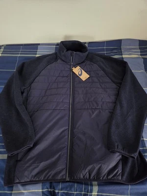 Asics Blue Zip Up Jacket - Image 1 of 4