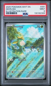 Deerling 091/086 Sv: White Flare Holo PSA 9 - Bild 1 von 3