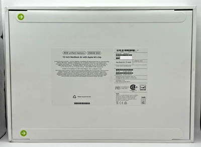 Apple 2024 MacBook Air 13-Inch 8GB RAM 256 SSD Silver MRXQ3LL/A - NEW SEALED - Image 1 of 3