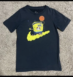Nike Youth Kyrie Irving SpongeBob SquarePants Basketball Tee T-Shirt, Sz S - Picture 1 of 4