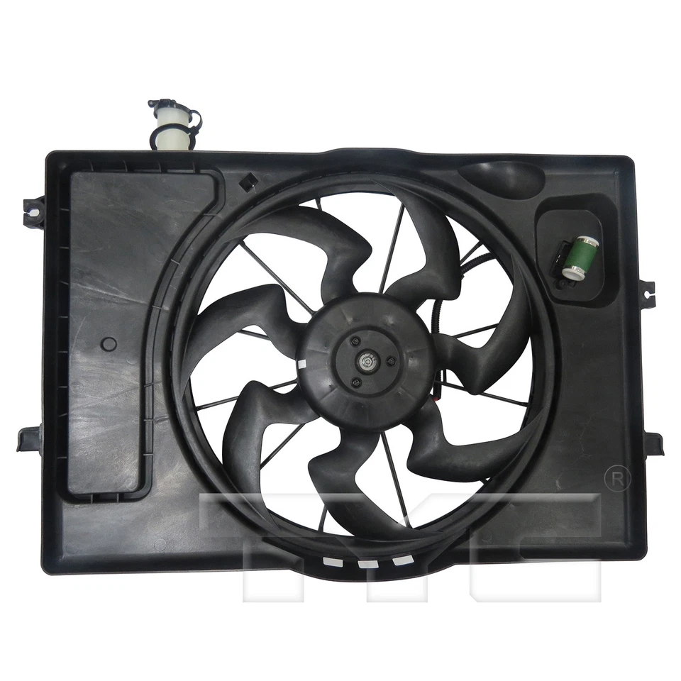 Dual Radiator & Condenser Cooling Fan Assembly for 17-20 Hyundai Elantra 2.0L - Image 1 of 4