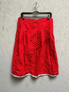 Vintage Sommer Rock Rot Erdbeeren Muster ca. 80er Jahre - Bild 1 von 4