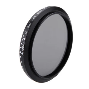 55mm Fader Neutral Density ND2 to ND400 Variable Filter for DSLR V2D9 - Picture 1 of 12
