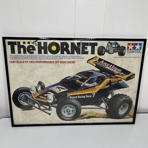 The Hornet Tamiya 1/10th Scale RC Sports Car Framed Poster Print Vintage Racing - Picture 1 of 12
